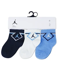 Jordan Baby Boys' Diamond Ankle Socks, 3-Pack Set