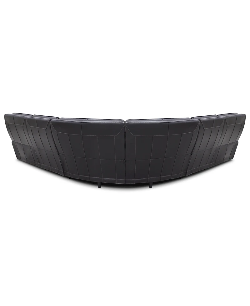 Atlas 5-Piece Dual Motion Sectional Sofa, Macy's Exclusive