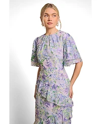 Oasis Women's Occasion Flora Jacquard Midi Dress