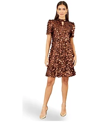 Yumi Women's Big Sequin Tunic Dress