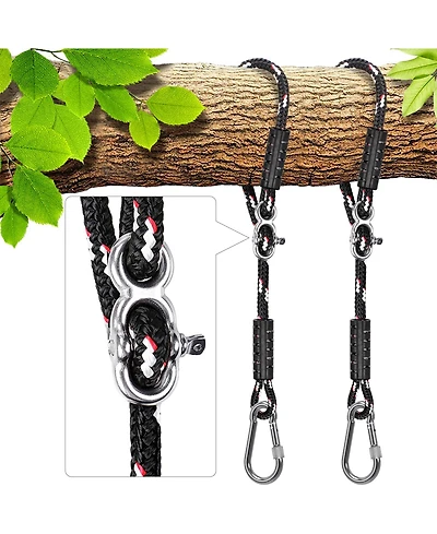Piscifun Heavy Duty Tree Swing Straps Kit 1000 Lbs Weight Capacity Adjustable Outdoor Hanging Set