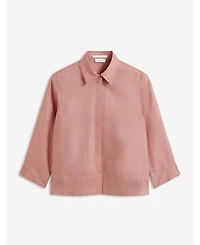 Hobbs London Women's Nita Three-Quarter Sleeve Linen Shirt