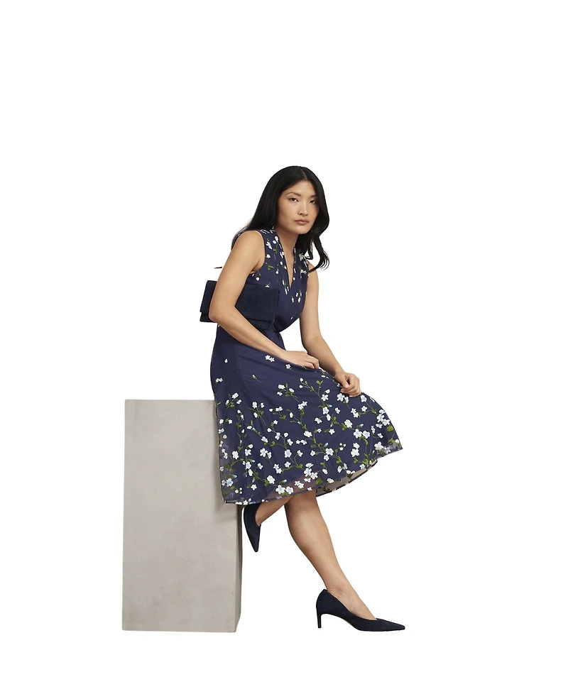 Hobbs London Women's Aria Embroidered Dress