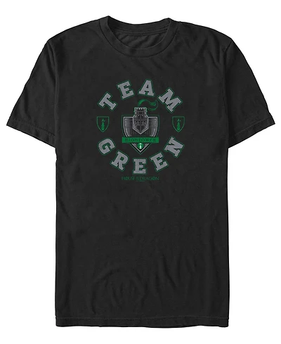 Fifth Sun Men's House of the Dragon Team Green Graphic Crewneck T-Shirt
