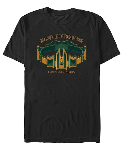 Fifth Sun Men's Aegon The Conqueror Officially Licensed Graphic Crewneck T-Shirt