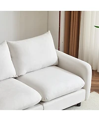Streamdale Furniture 2-Seats Modular Sectional Sofa Corner Chair Sofa Couch
