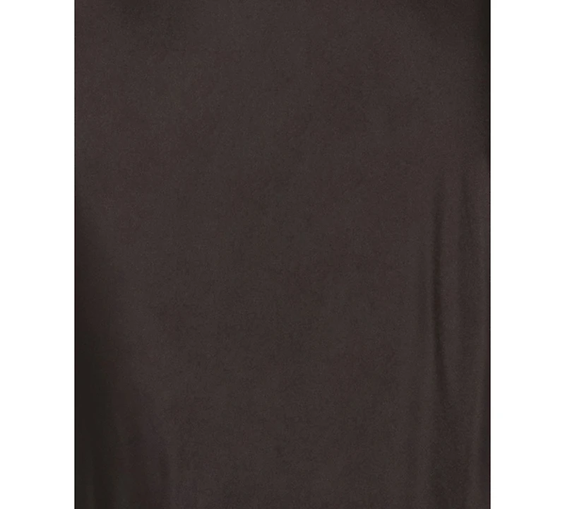 B Darlin Juniors' Halter-Neck Satin Back-Neck Tie Gown