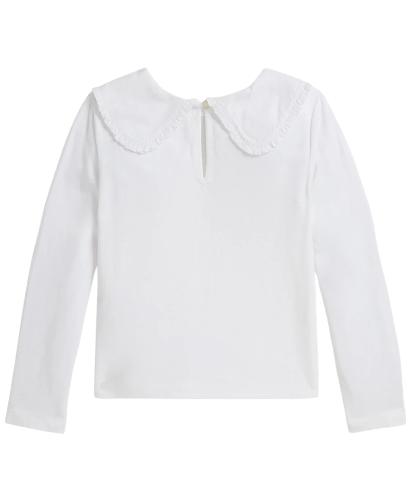 Polo Ralph Lauren Girls' 2T-6X Ruffled Jersey T-Shirt