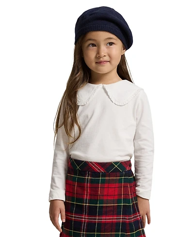 Polo Ralph Lauren Girls' 2T-6X Ruffled Jersey T-Shirt