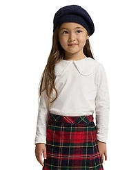 Polo Ralph Lauren Girls' 2T-6X Ruffled Jersey T-Shirt