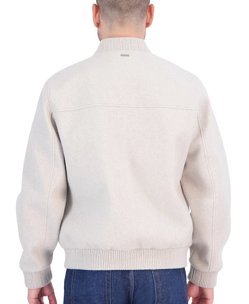 Calvin Klein Men's Wool Bomber Jacket
