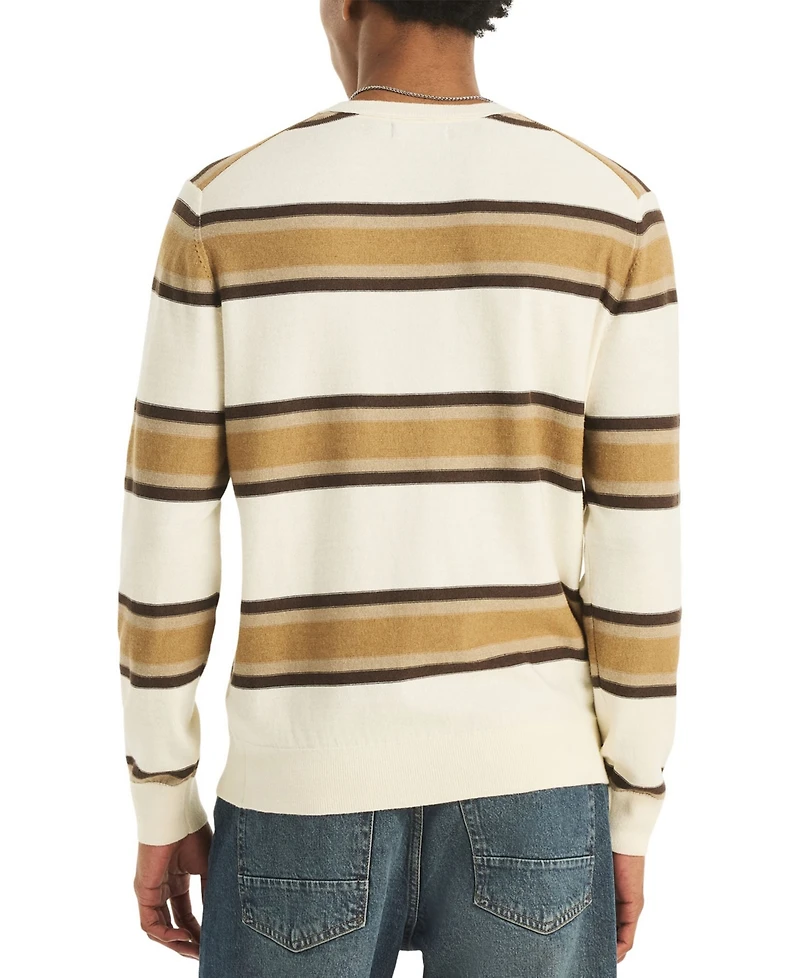 Nautica Men's Striped Crewneck Sweater