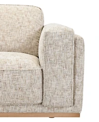 Baymont 91" Top-Grain Leather Pad-Arm Sofa, Macy's Exclusive
