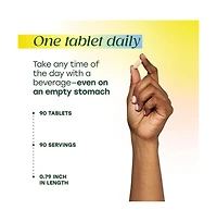 MegaFood One Daily Iron Free Multivitamin for Women and Men, Bone and Immune Support, 90 Ct