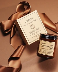 Lovery Pumpkin Spice Latte Candle Gift Set, 9oz Home Soy Aromatherapy Candles