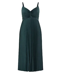 City Chic Plus Ariana Pleated Maxi Dress
