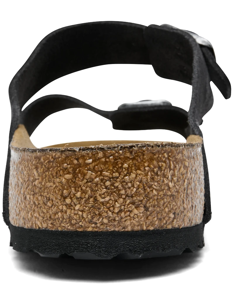 Birkenstock Men's Arizona Suede Leather Soft Footbed Sandals from Finish Line