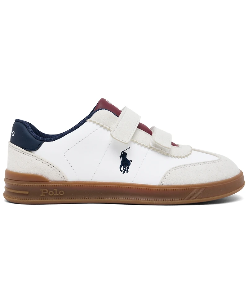 Polo Ralph Lauren Little Kid's Hollis Ez Stay-Put Closure Lifestyle Sneakers from Finish Line
