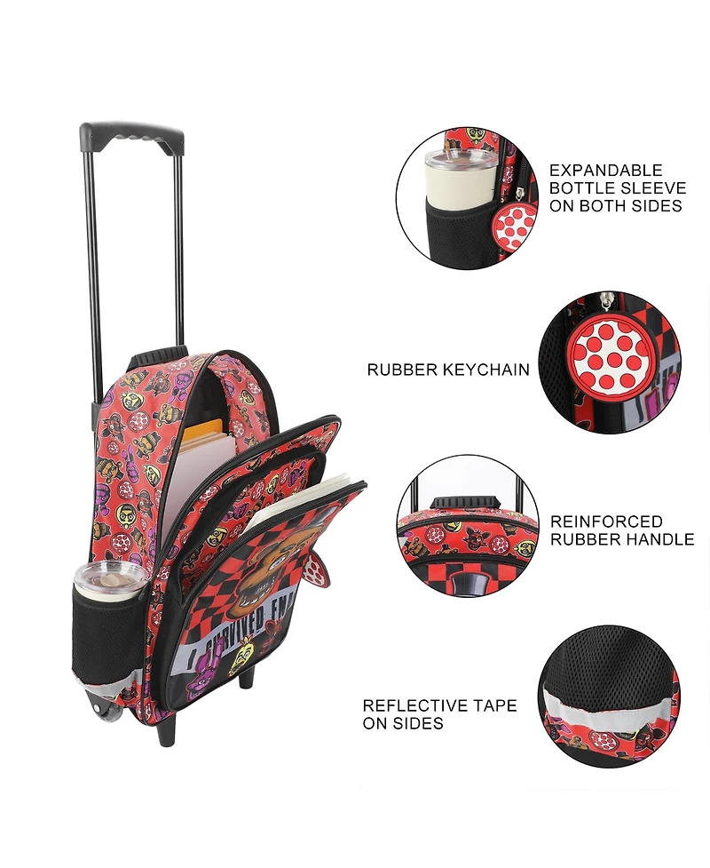 Disney 16" Princesses Girls Rolling Backpack with Adjustable Handle