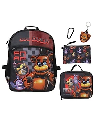Five Nights at Freddy's Game Over 5-Piece 16 Inch Backpack And Lunch Set For School and Travel