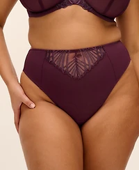 Elomi Plus Size Reja Cheeky Embroidered Panty