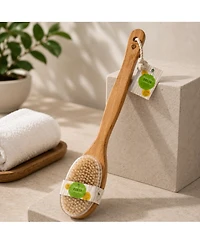 Pursonic Bath Body Brush With Long Bamboo Handle
