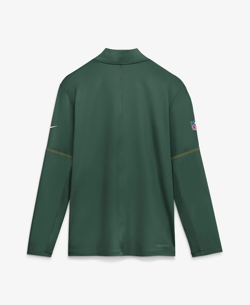 Nike Men's Green Bay Packers Sideline Half-Zip Pullover Sweatshirt