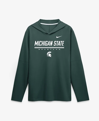 Nike Men's Sideline Michigan State Spartans Long-Sleeve Lightweight Hoodie