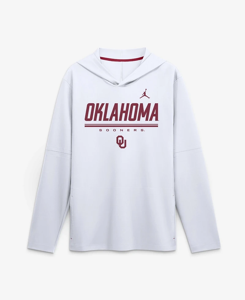 Jordan Men's Oklahoma Sooners 2026 Sideline Long-Sleeve Lightweight Hoodie