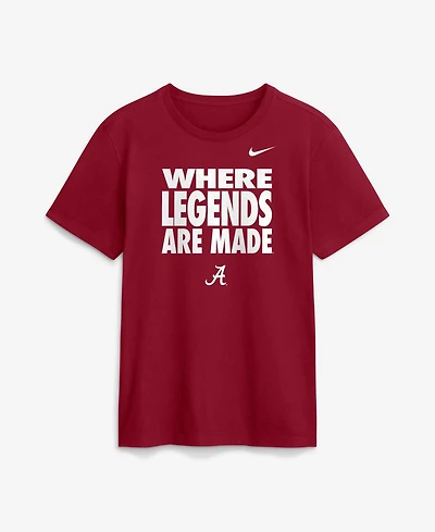Nike Men's Alabama Crimson Tide Alabama Sideline Slogan Graphic Crewneck T-Shirt