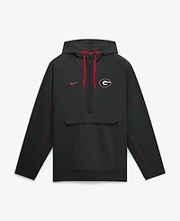 Nike Men's Georgia Bulldogs Sideline Anorak Half-Zip Hoodie
