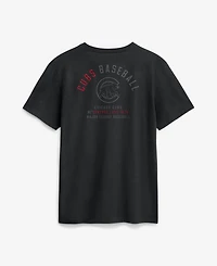 Nike Men's Chicago Cubs Split Logo Screen-Print Graphic Crewneck T-Shirt