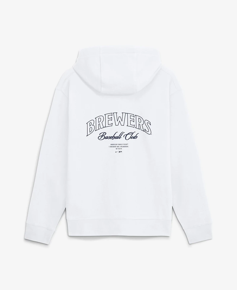 Nike Men's Milwaukee Brewers Club Fleece Pullover Hoodie