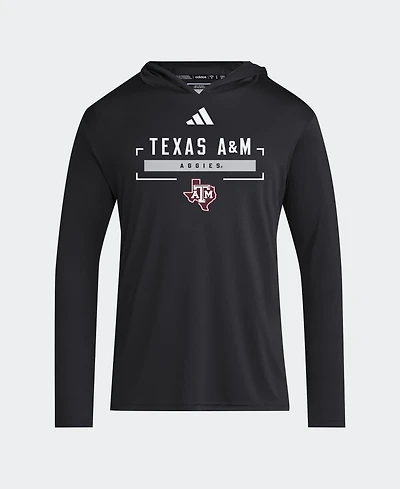 adidas Men's Texas A&M Aggies D4T Graphic Long-Sleeve Hoodie