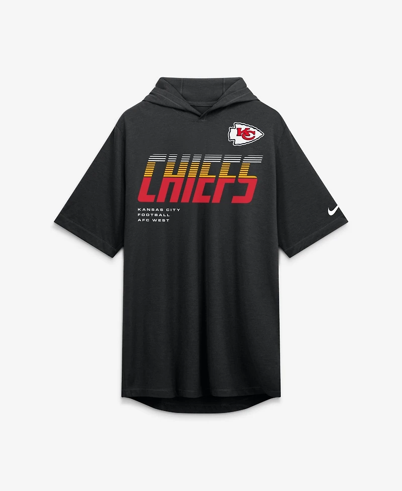 Nike Men's Kansas City Chiefs Short-Sleeve Tri-Blend Hoodie