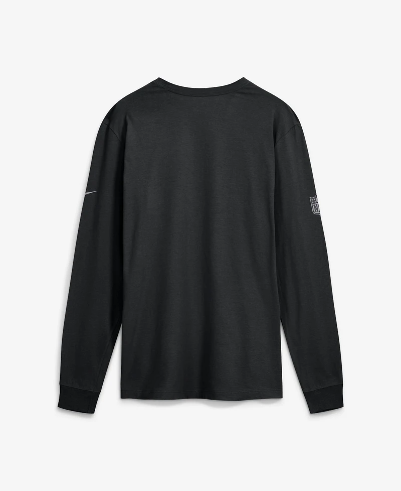 Nike Men's New York Jets Sideline Bold Arch Star Screen Print Long-Sleeve T-Shirt