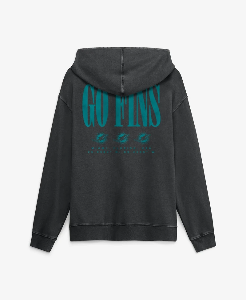 Fanatics Men's Miami Dolphins Intense Rivalry Relaxed-Fit Hooded French Terry Hoodie