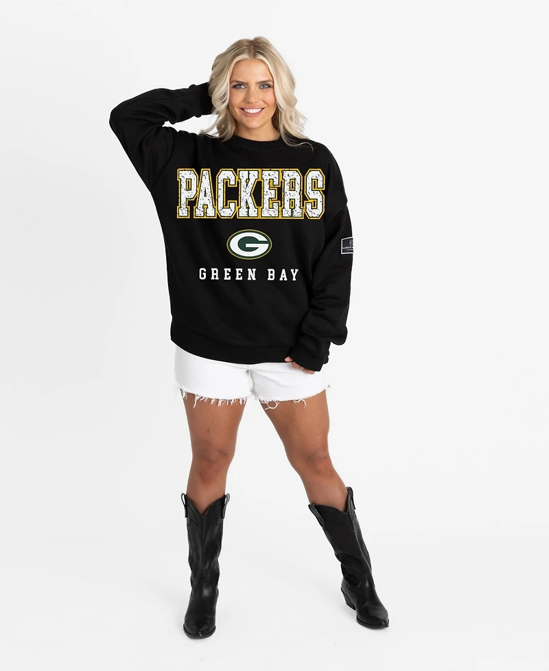 Gameday Couture Women's Green Bay Packers Oversized Fleece Sweatshirt