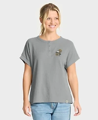 Fanatics Women's New Orleans Saints Oversized French-Slub Henley Shirt