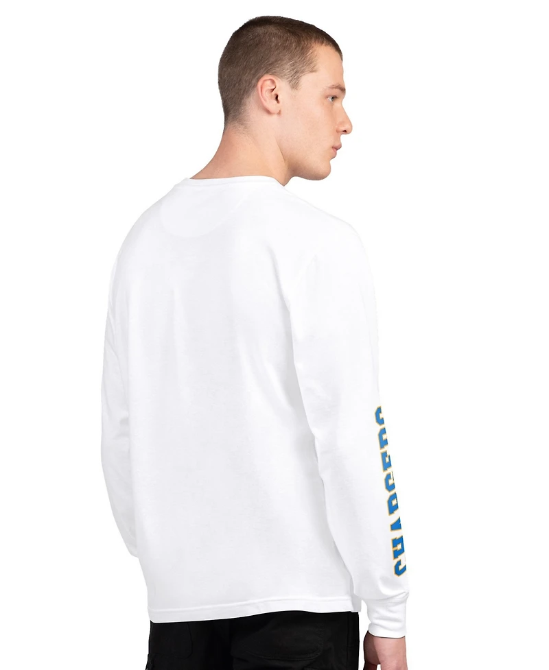 Starter Men's Powder Blue/White Los Angeles Chargers Short Sleeve & Long T-Shirt, 2-Piece Set