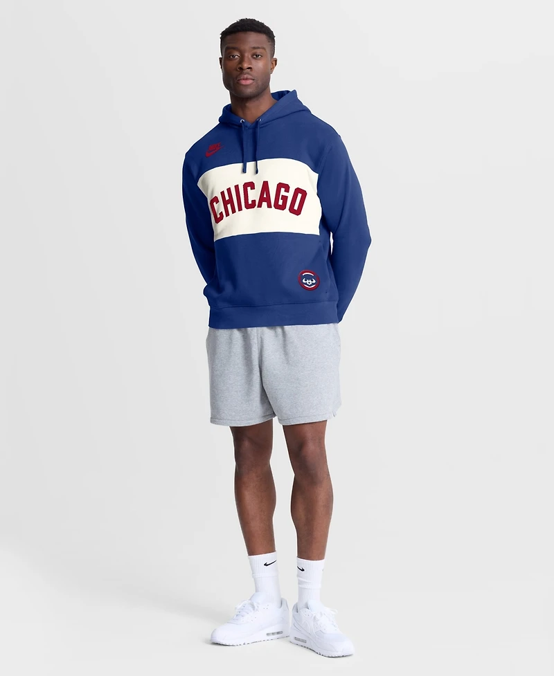 Nike Men's Chicago Cubs Cooperstown Legacy Color-Block Hoodie