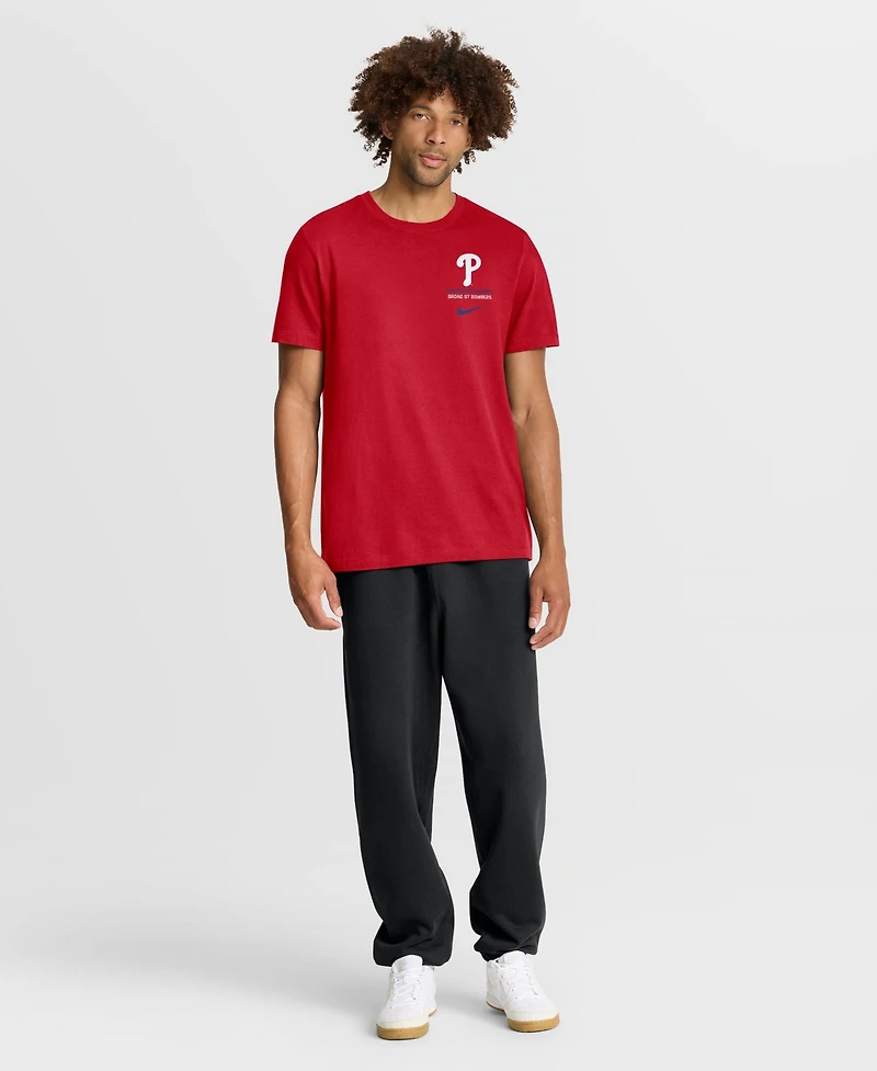 Nike Men's Philadelphia Phillies Primetime Inning Crewneck Short-Sleeve T-Shirt