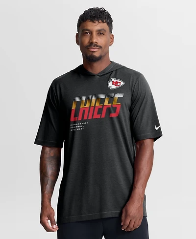 Nike Men's Kansas City Chiefs Short-Sleeve Tri-Blend Hoodie