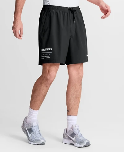 Nike Men's Las Vegas Raiders Form Shorts, 7" Inseam