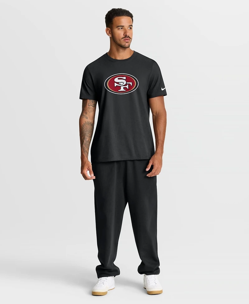 Nike Men's Essential Logo San Francisco 49ers Screen-Print Crewneck T-Shirt