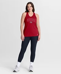 Nike Women's San Francisco 49ers Primetime Scoop Neck Tri-Blend Tank Top