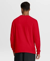 Nike Men's Buffalo Bills Screen-Print Graphics Cotton Crewneck Long-Sleeve T-Shirt