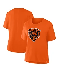 Fanatics Women's Chicago Bears Essential Legacy Dropped-Shoulder Graphic Tee