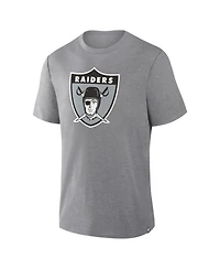 Fanatics Men's Las Vegas Raiders Vintage Heritage Tribute Tri-Blend T-Shirt