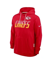 Nike Men's Kansas City Chiefs Sideline Standard Issue Dri-fit Fleece Hoodie